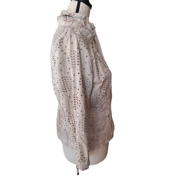 White House black-market 3/4 sleeves drawstrings eyelet women’s jacket size 6 - Picture 14 of 16